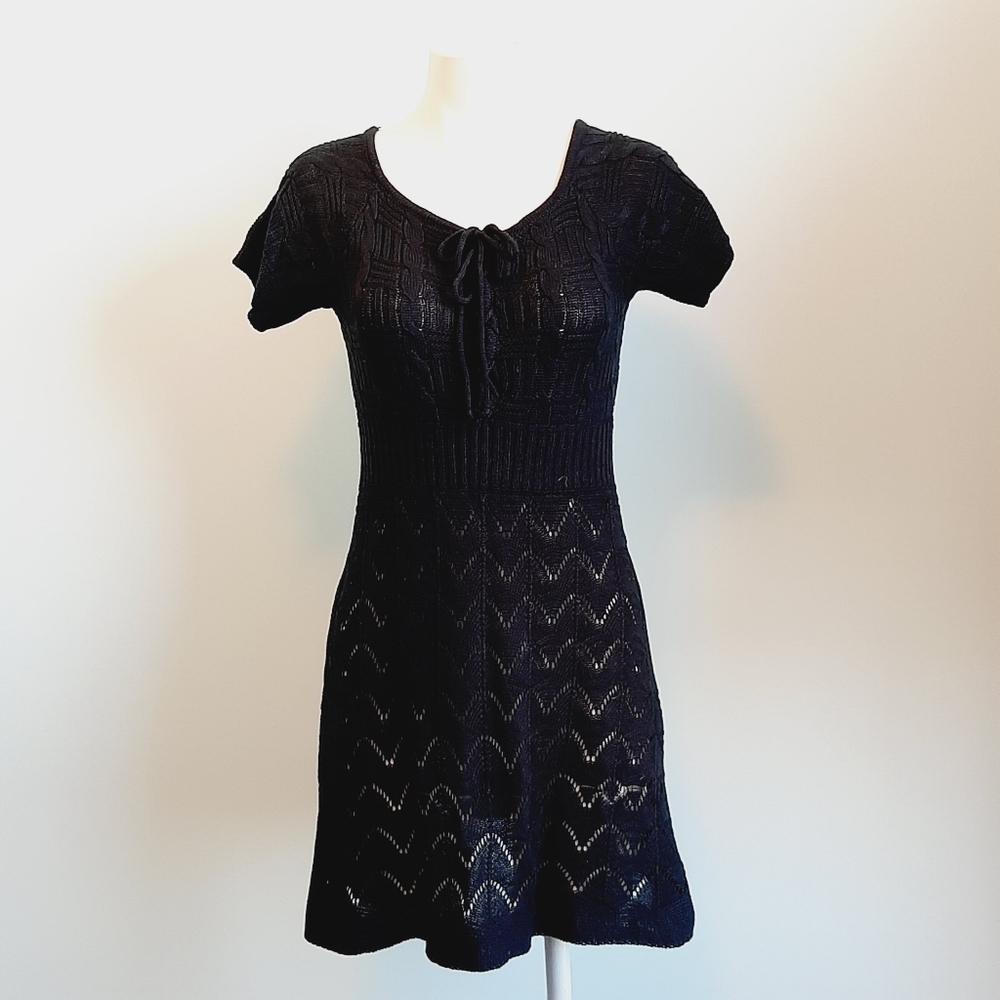 🅱️🅾️G🅾️ Cotton black knits dress